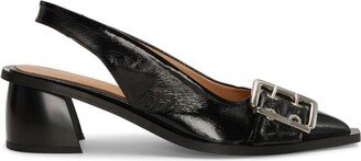 50mm Eyelet-Detail Slingback Pumps