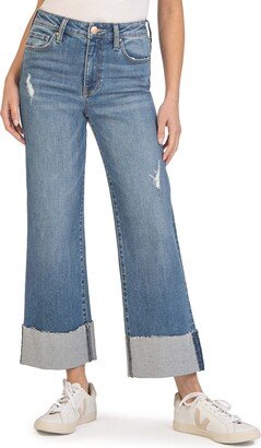 Meg Fab Ab High Waist Ankle Wide Leg Jeans