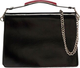 Top-Handle Chained Crossbody Bag