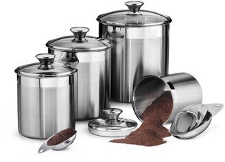 Gourmet 8 Pc Covered Canister & Scoop Set