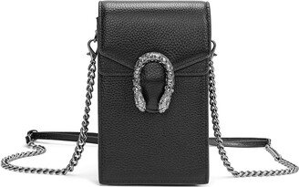 Tiffany & Fred Paris Full-Grain Leather Crossbody Phone Bag