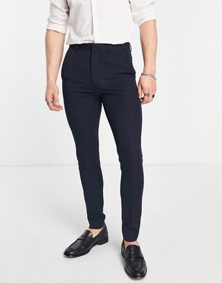 super skinny smart pants in navy-AB