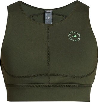 Back Cut-Out Logo Sports Bra