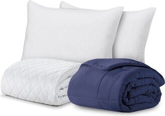 Ella Jayne Back To College Bed Bundle 4 Piece Set, Queen