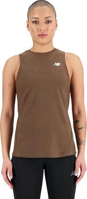 Q Speed Jacquard Tank (Dark Mushroom) Women's Clothing