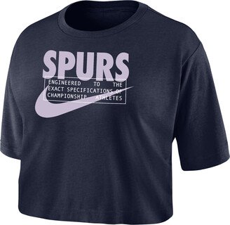 Tottenham Hotspur Women's Dri-FIT Soccer Cropped T-Shirt in Blue