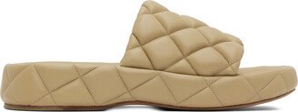 Beige Padded Sandals