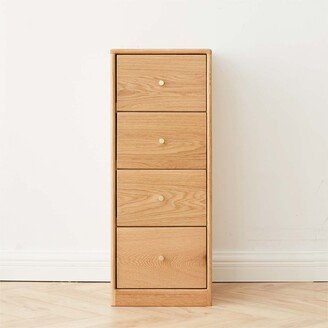 Solid Oak Bedside Table Storage Cabinet