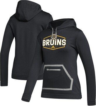 Women's Black Boston Bruins Team Issue Pullover Hoodie