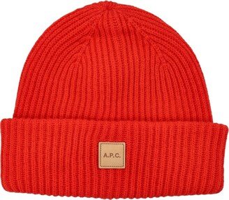 Michelle Logo-Patch Knitted Beanie