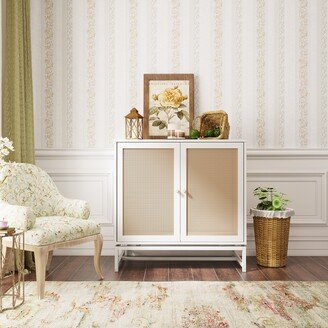 Unbrand Natural Rattan Cabinet