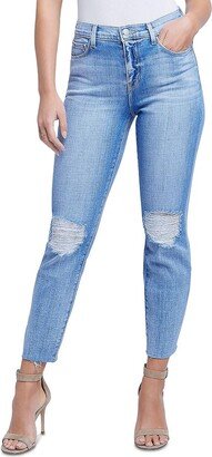 El Matador Womens High Rise Distressed Slim Leg Jeans