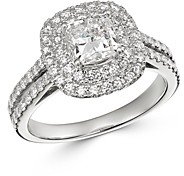 Cushion Cut Certified Diamond Engagement Ring in 18K White Gold, 2.0 ct. t.w. - 100% Exclusive