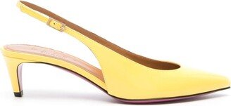 55mm Slingback Leather Pumps