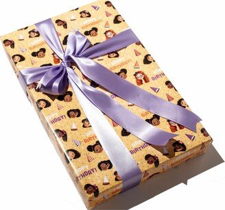 Greentop Gifts Happy Birthday Gift Wrap - Multicultural Girls