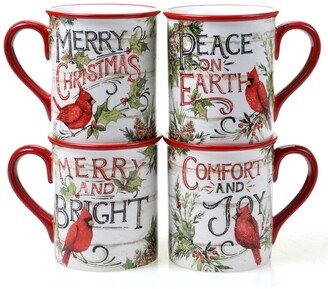 Evergreen Christmas 4 Piece Mug