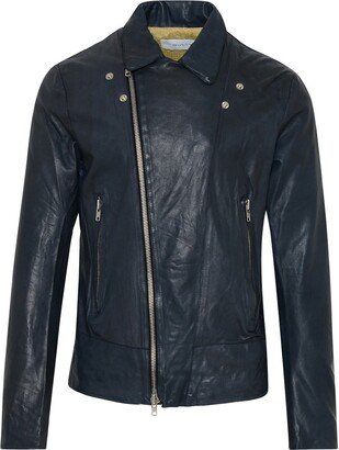 BULLY Blue Leather Jacket