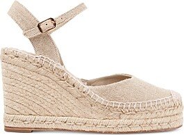 Women's Emma Ankle Strap Espadrille Platform Wedge Pumps