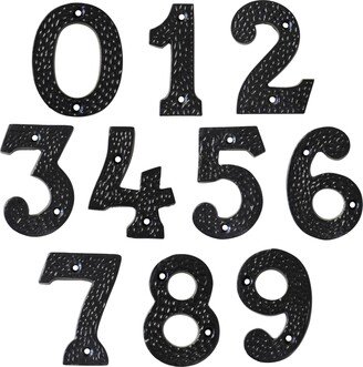 Modern Farmhouse 3 Inch Iron House Number For Address Plaque, Mailbox, & Metal Signage - No-Ir831-75 From Rch Hardware