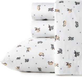 Poppy & Fritz Poppy Fritz Skateboarding Bulldogs Sheet Set