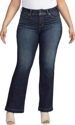Plus Size Suki Mid-Rise Trousers W93910EPX473 (Indigo) Women's Jeans