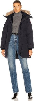 Shelburne Parka with Coyote Fur in Navy