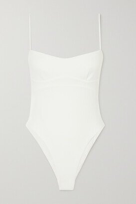 Net Sustain Jen Crepe Swimsuit - Off-white