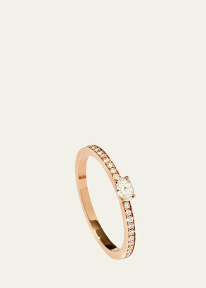 Harvest One-Row Oval-Cut Diamond Ring in 18K Gold