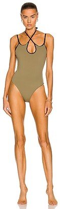 SIMKHAI Kimika Swimsuit in Olive