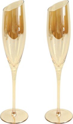 Jeanne Fitz Slant Champagne Glasses, Set of 2