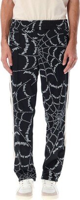 Spider Web Printed Track Pants