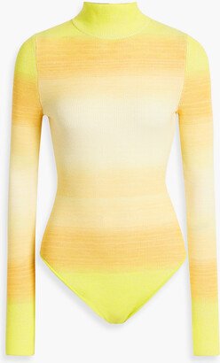 Aurora dégradé merino wool turtleneck bodysuit