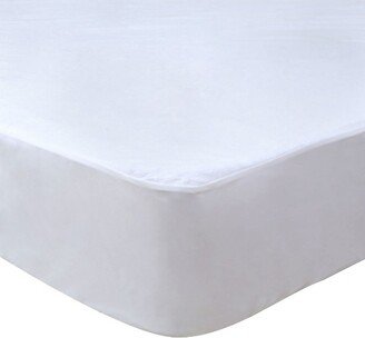 PiccoCasa Polyester and TPU Comfortable Breathable Waterproof Mattress Protector Covers 1 Pc White Twin