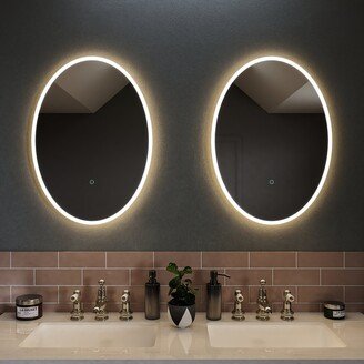 Ashmere Oval Illuminated Mirror with Hang n Lock Easy Fitting System