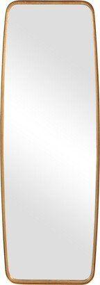 60 Inch Full Length Metal Frame Contemporary Mirror, Gold