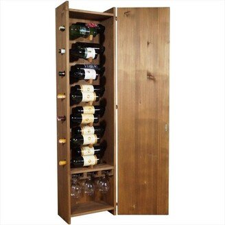 Wine Rack, Cabinet, Bottle Holder, Rustic Wine Wall-Mounted Storage Wooden Storage, Gift