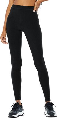 High-Waist Alosoft Flow Legging in Black, Size: 2XS |