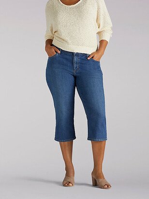 Relaxed Fit Capri Plus Size