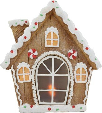 Northlight LED Lighted Frosted Gingerbread Peppermint Christmas House