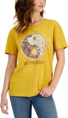 Juniors' Short-Sleeve Yin-Yang T-Shirt