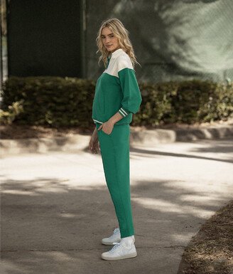 The Softest French Terry Pintuck Pant - Clover