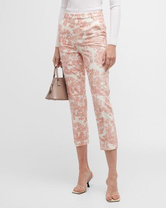 Ludivine Printed Cropped Trousers