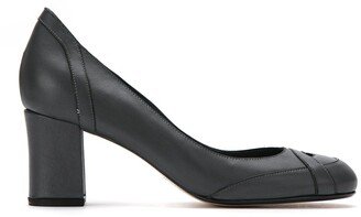 Panelled Leather Pumps