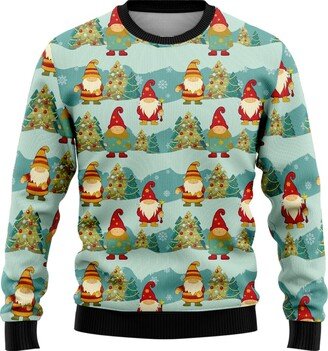 V-DECORPARKS Gnomes Christmas Sweaters for Women - Lovers Ugly Christmas Sweater Men Crewneck Sweatshirt Men Series 19 Size S