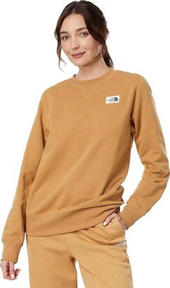 Heritage Patch Crew (Almond Butter) Women's Clothing