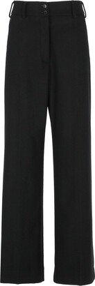 High-Waist Wide-Leg Trousers-AO