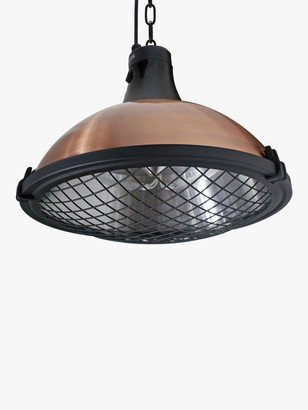 Kalos Copper Hanging Pendant Electric Patio Heater