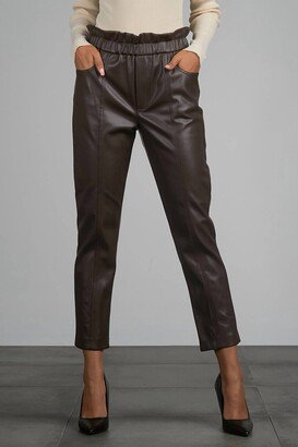 Leather Pants In Mocha