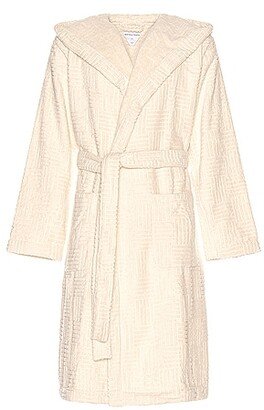 Bathrobe Intreccio in White