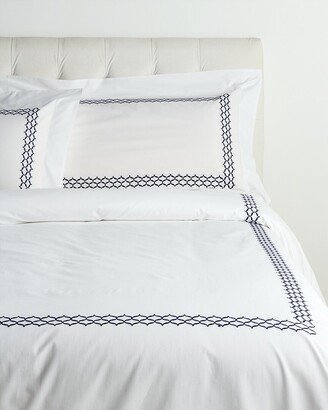 Dea Italian Linens Sinfonia Toscana Virgina Embroidered Duvet Set